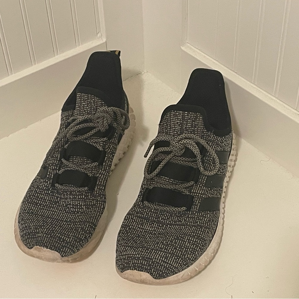 Adidas | Running Shoes | Sz 10.5 | Grey, Black, Yellow | Used